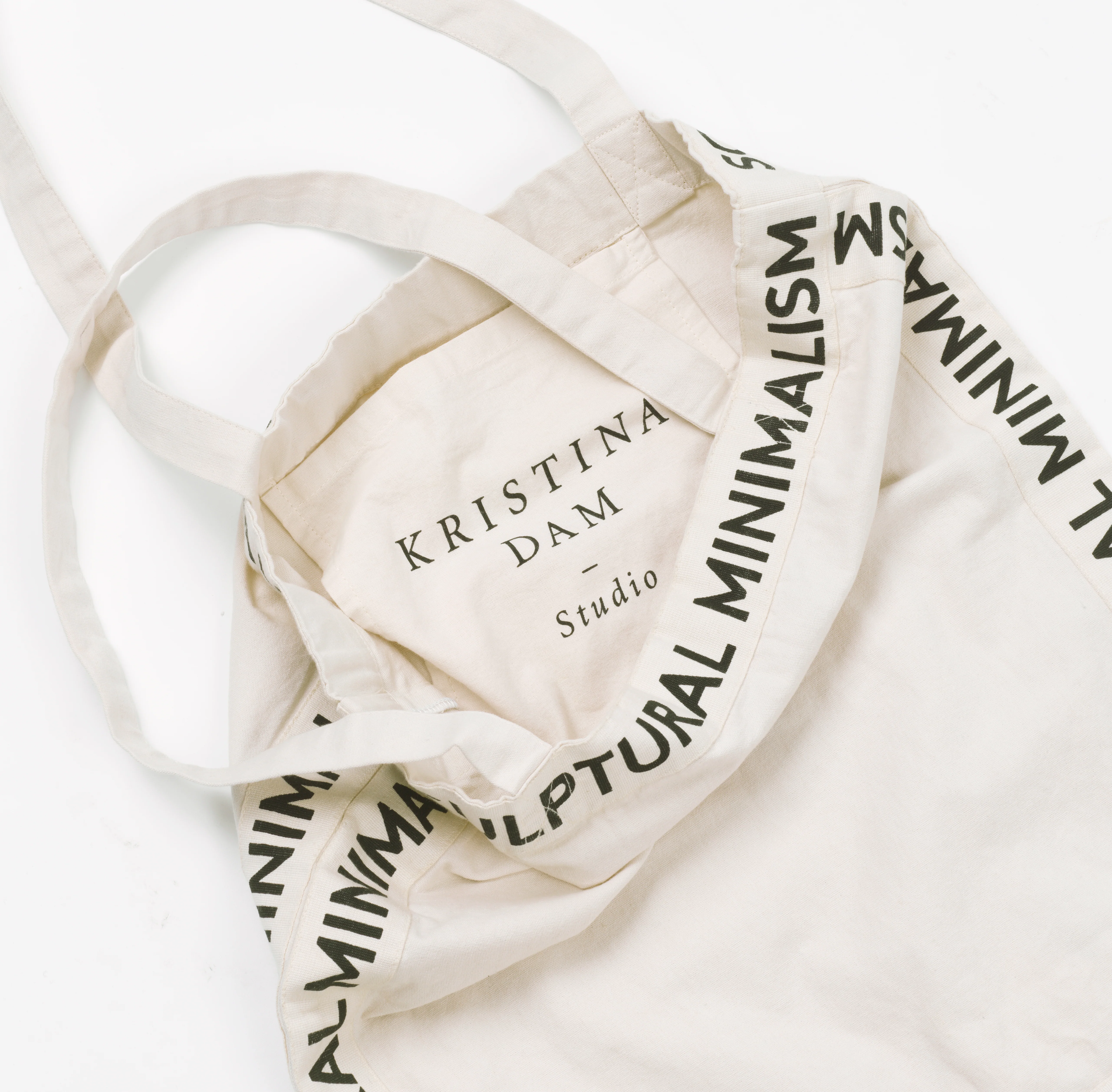 Sculptural Minimalism Canvas Bag - Image 2